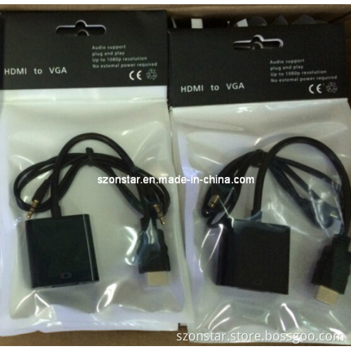 HDMI to VGA Cable Converter with Audio